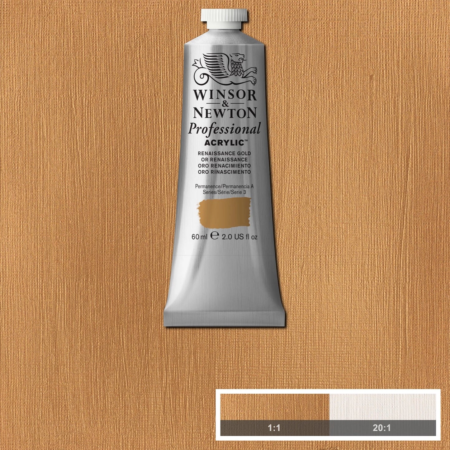 W&N PROF. COLORE ACRILICO TUBO 60ML ORO RINASCIMENTALE
