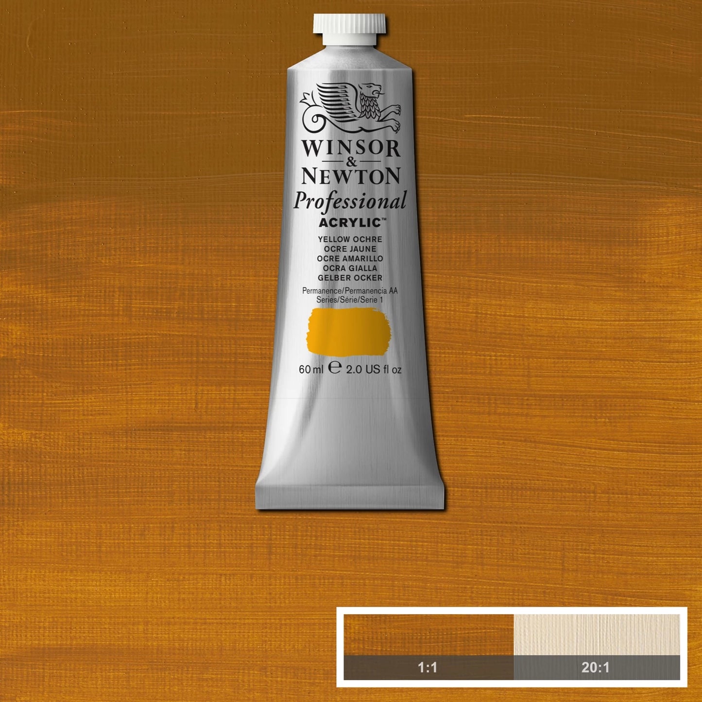 W&N PROF. COLORE ACRILICO TUBO 60ML GIALLO OCRA