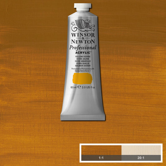 W&N PROF. COLORE ACRILICO TUBO 60ML GIALLO OCRA