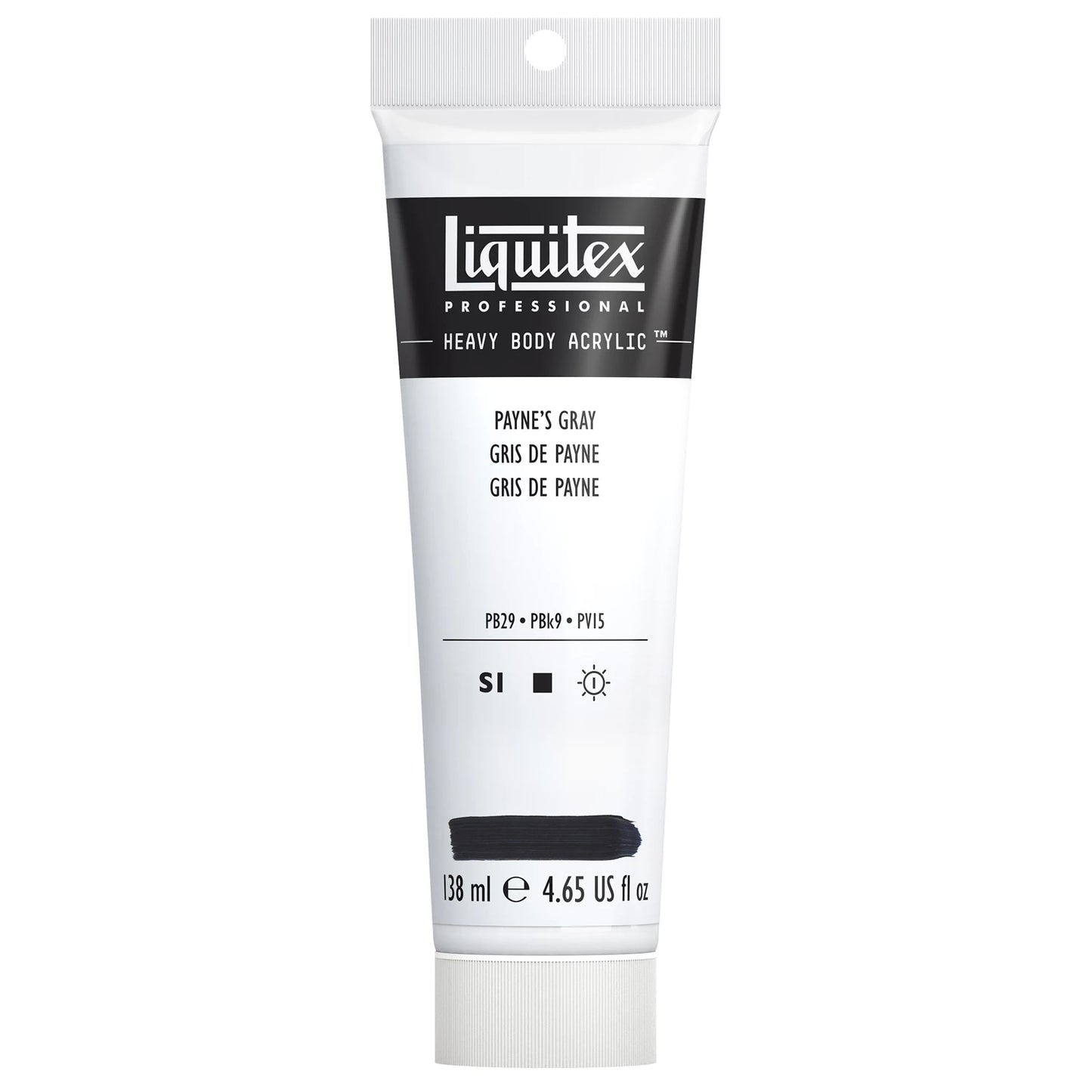 LQX PROF. VERNICE ACRILICA PER CORPO PESANTE TUBO DA 138 ML GRIGIO PAYNES