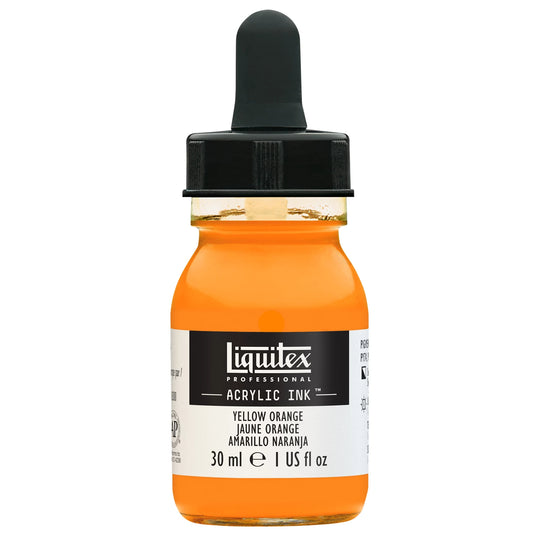 LQX PROF. INCHIOSTRO ACRILICO FLACONE DA 30ML GIALLO ARANCIONE