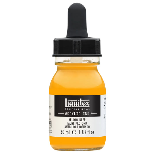 LQX PROF. INCHIOSTRO ACRILICO FLACONE DA 30 ML GIALLO SCURO