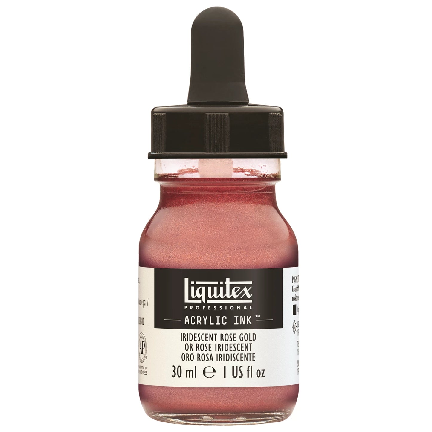 LQX PROF. INCHIOSTRO ACRILICO FLACONE DA 30 ML IRISE ROSA ORO
