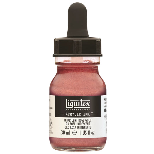 LQX PROF. INCHIOSTRO ACRILICO FLACONE DA 30 ML IRISE ROSA ORO