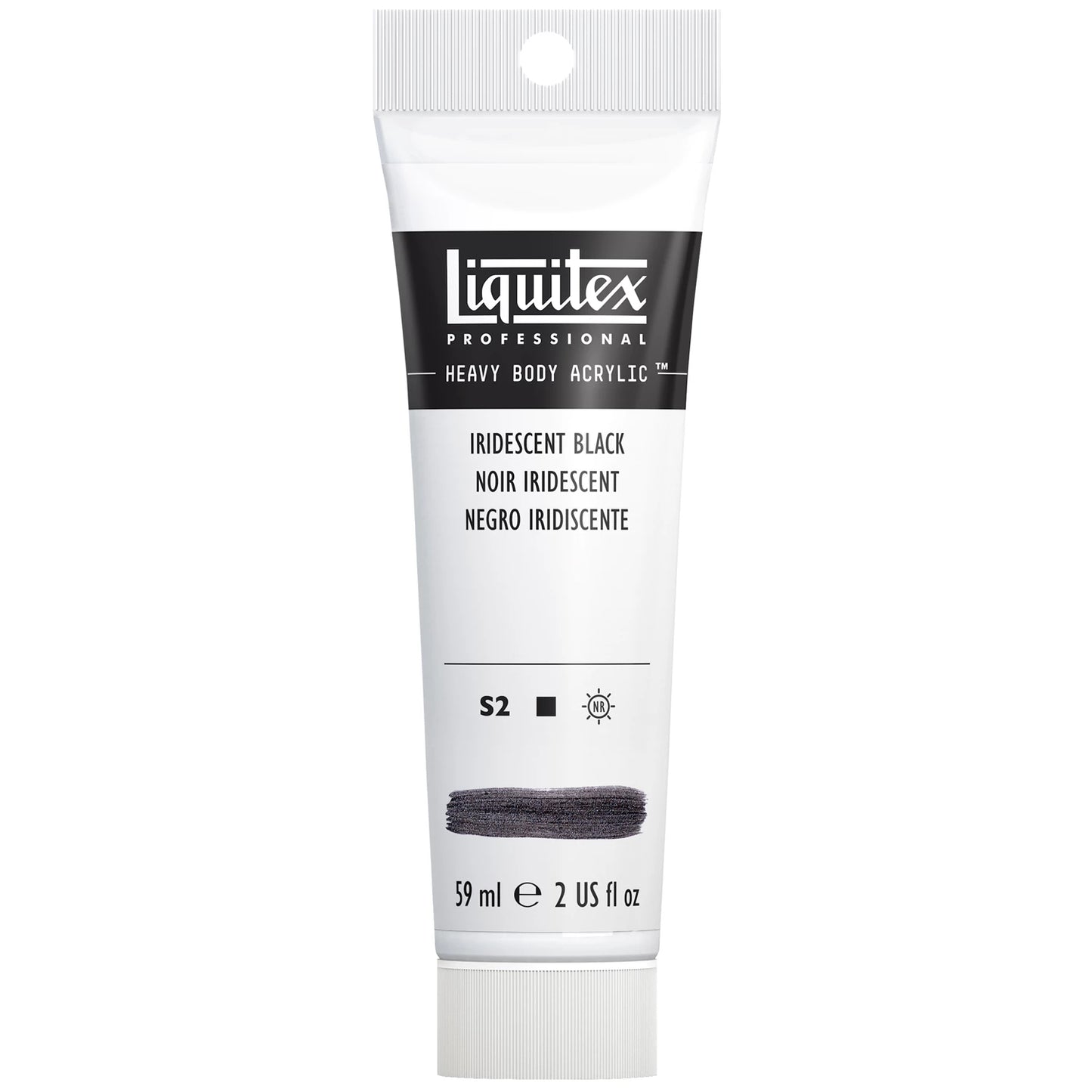 LQX PROF. VERNICE ACRILICA PER CORPO PESANTE TUBO DA 59 ML NERO IRISE