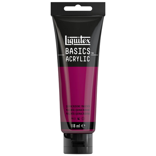 LQX BASICS COLORE ACRILICO TUBO 118ML QUINACRIDONE MAGENTA