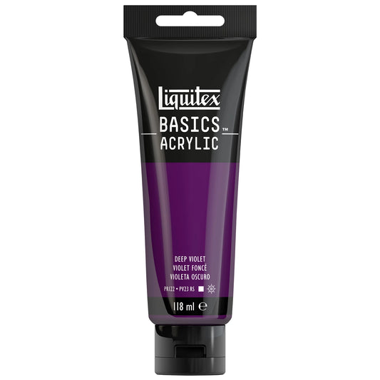 LQX BASICS COLORE ACRILICO TUBO 118ML VIOLA SCURO