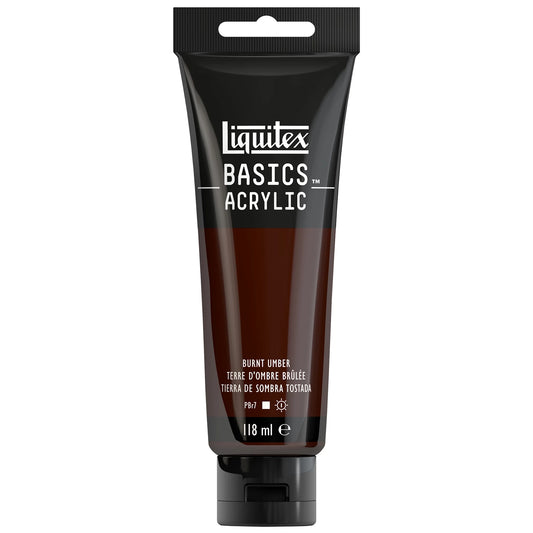 LQX BASICS COLORE ACRILICO TUBO 118ML OMBRA BRUCIATA