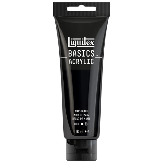 LQX BASICS COLORE ACRILICO TUBO DA 118 ML NERO MARTE