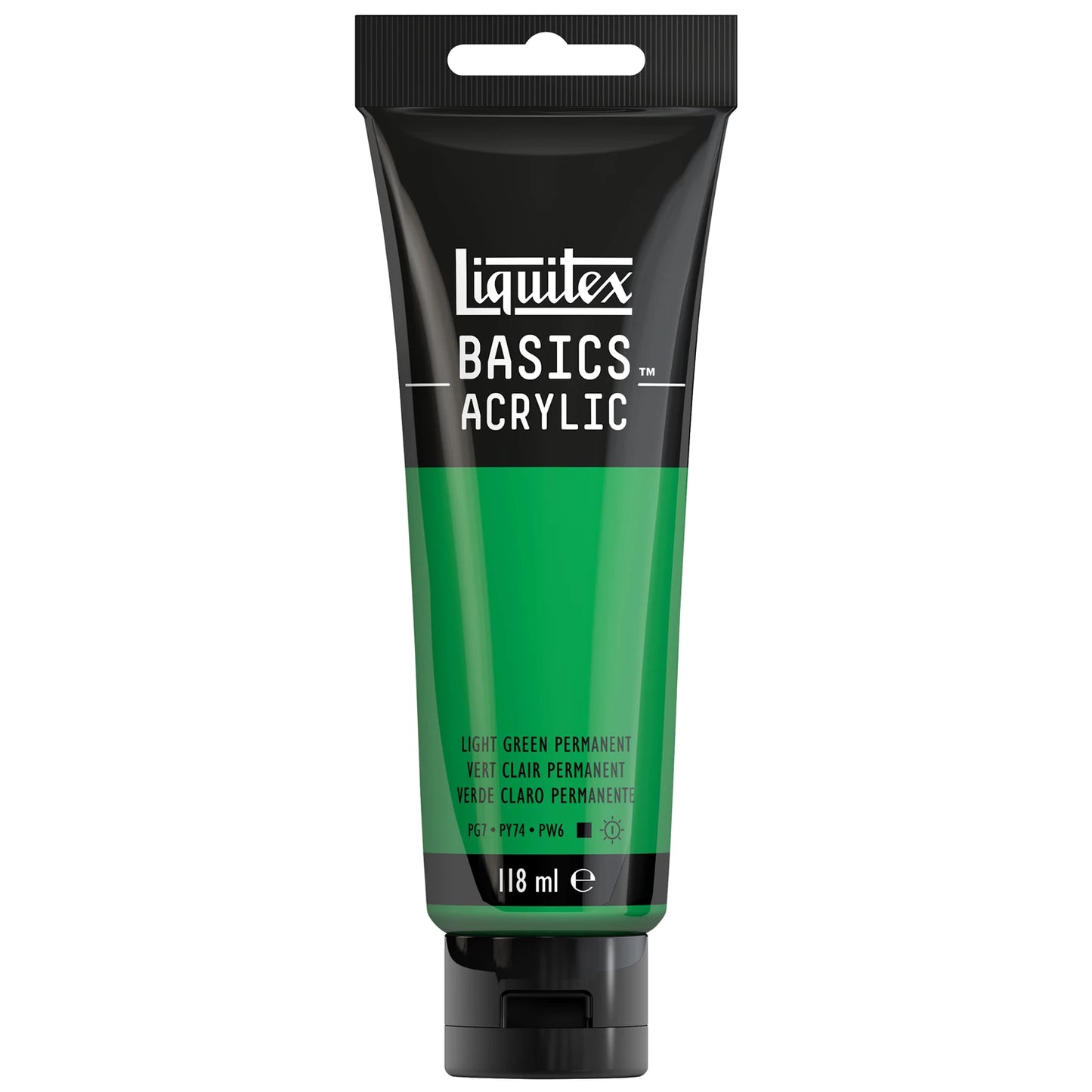 LQX BASICS COLORE ACRILICO TUBO 118ML VERDE CHIARO PERMANENTE