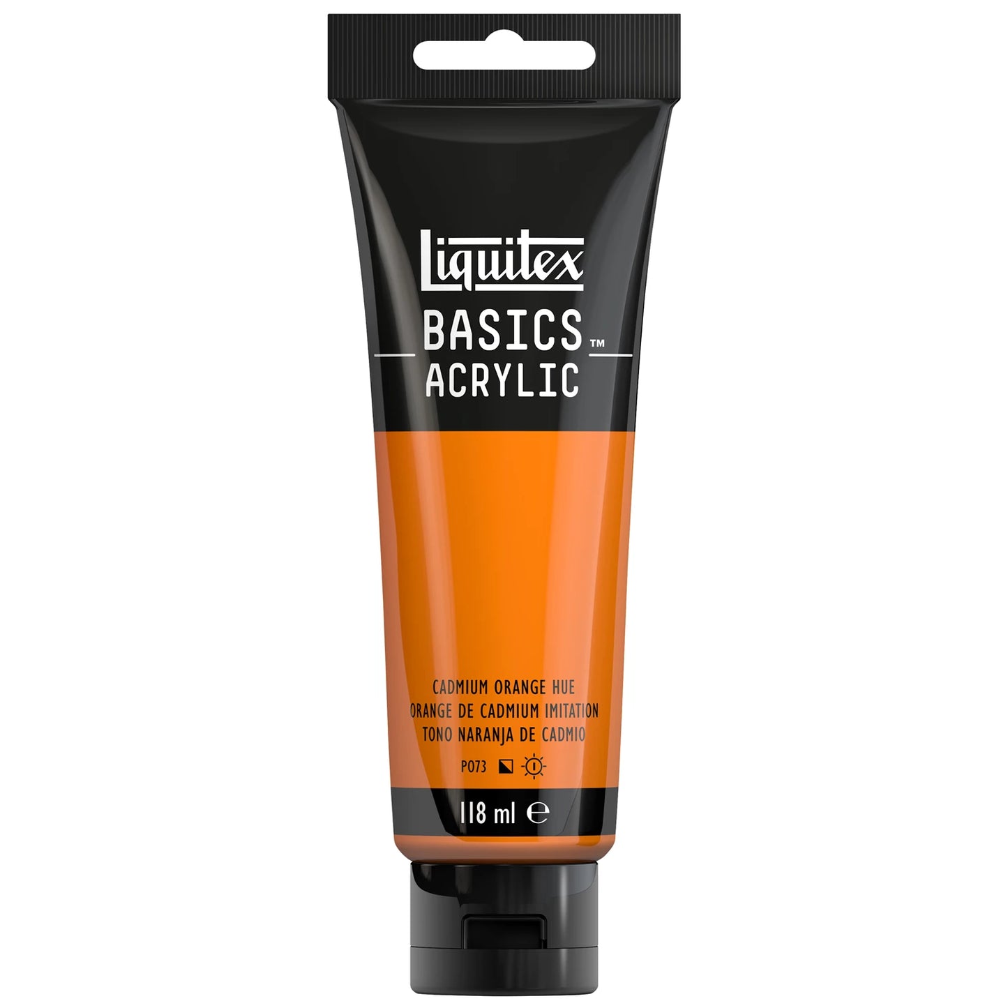 LQX BASICS COLORE ACRILICO TUBO 118ML COLORE ARANCIONE CADMIO