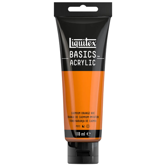 LQX BASICS COLORE ACRILICO TUBO 118ML COLORE ARANCIONE CADMIO