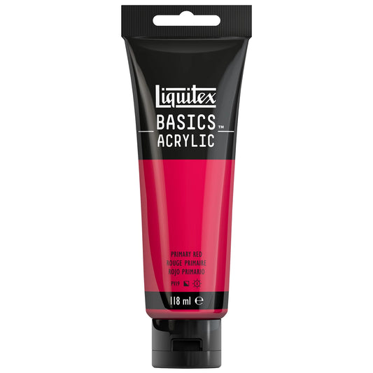 LQX BASICS COLORE ACRILICO TUBO 118ML ROSSO PRIMARIO