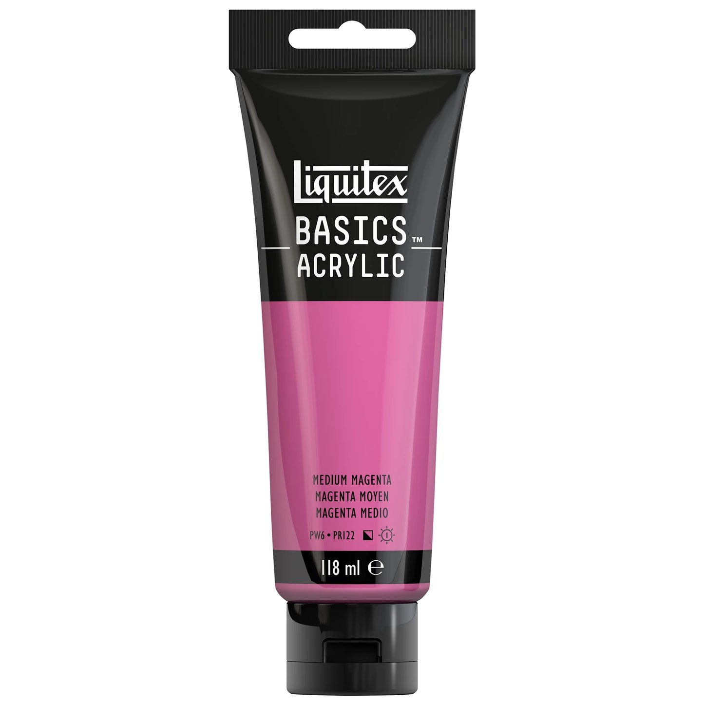 LQX BASICS COLORE ACRILICO TUBO DA 118 ML MAGENTA MEDIO