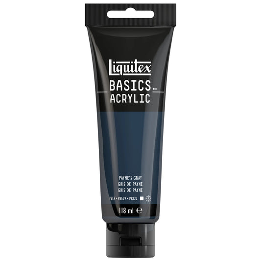 LQX BASICS COLORE ACRILICO TUBO DA 118 ML GRIGIO PAYNE