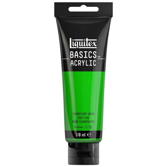 LQX BASICS COLORE ACRILICO TUBO 118ML VERDE FLUO