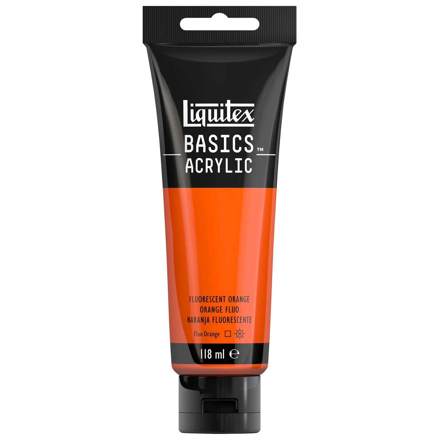 LQX BASICS COLORE ACRILICO TUBO 118ML ARANCIONE FLUO