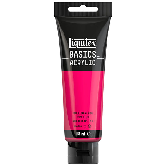 LQX BASICS COLORE ACRILICO TUBO 118ML ROSA FLUO