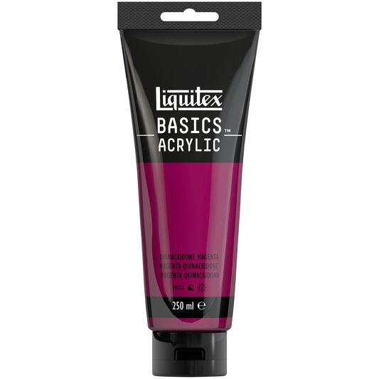 LQX BASICS COLORE ACRILICO TUBO DA 250ML QUINACRIDONE MAGENTA