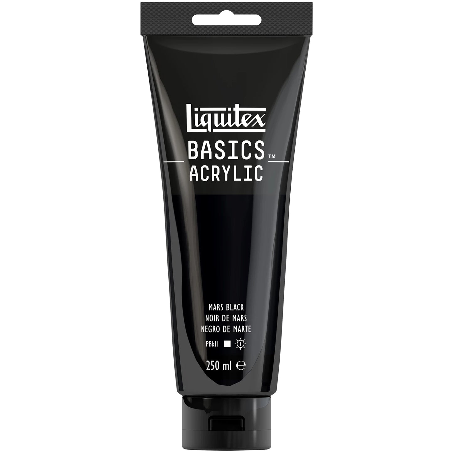 LQX BASICS COLORE ACRILICO TUBO DA 250ML NERO MARTE