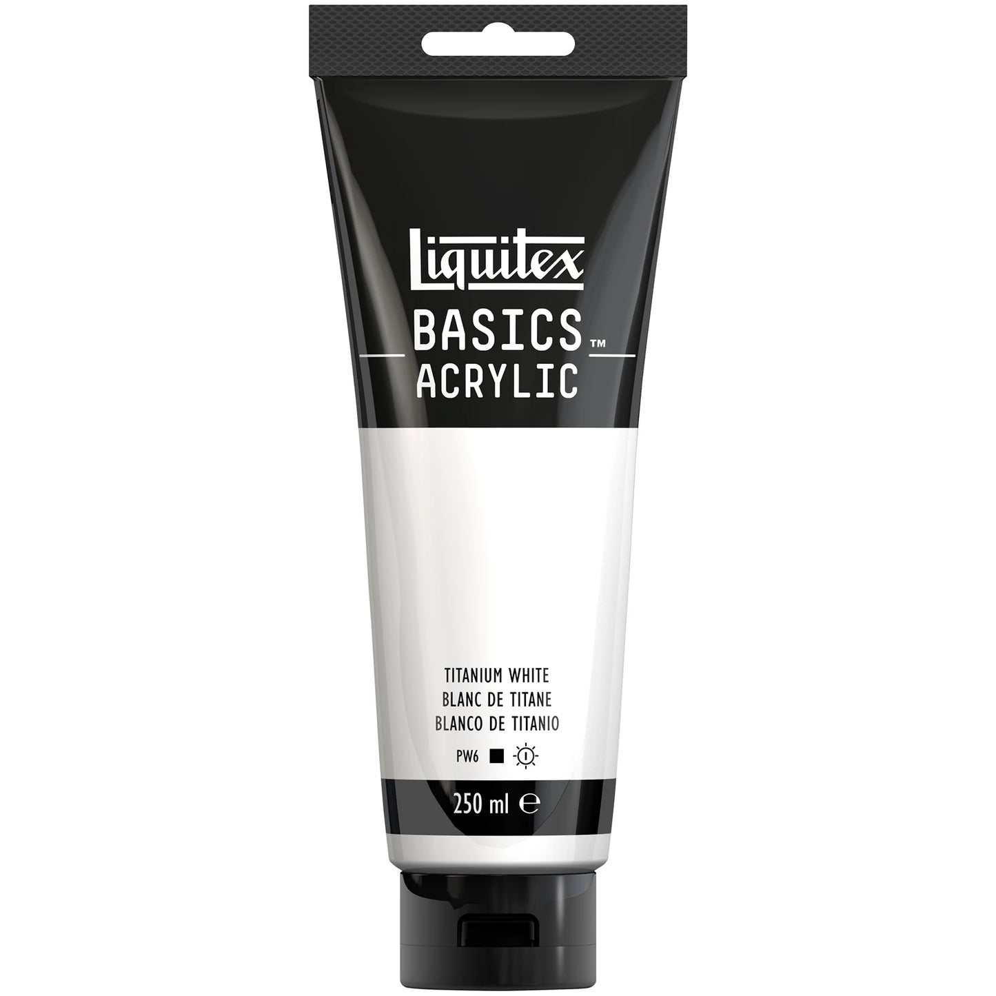 LQX BASICS COLORE ACRILICO TUBO DA 250ML BIANCO TITANIO