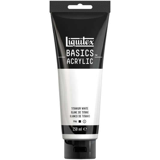 LQX BASICS COLORE ACRILICO TUBO DA 250ML BIANCO TITANIO
