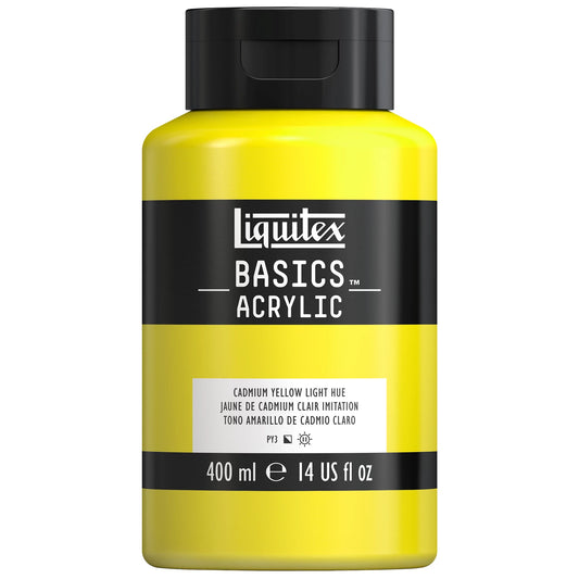 LQX BASICS COLORE ACRILICO FLACONE DA 400 ML GIALLO CADMIO COLORE CHIARO