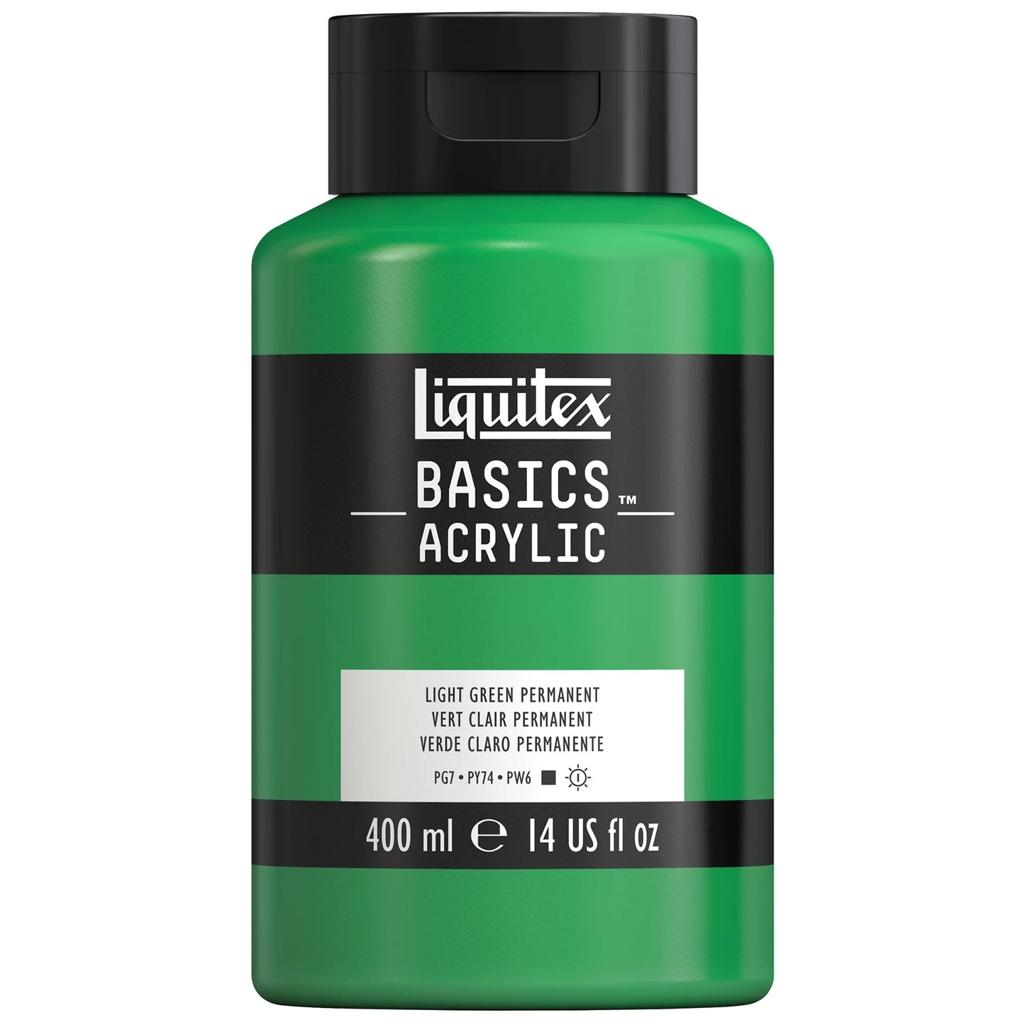 LQX BASICS COLORE ACRILICO FLACONE DA 400 ML VERDE CHIARO PERMANENTE