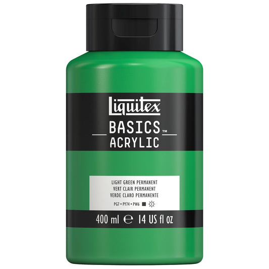 LQX BASICS COLORE ACRILICO FLACONE DA 400 ML VERDE CHIARO PERMANENTE