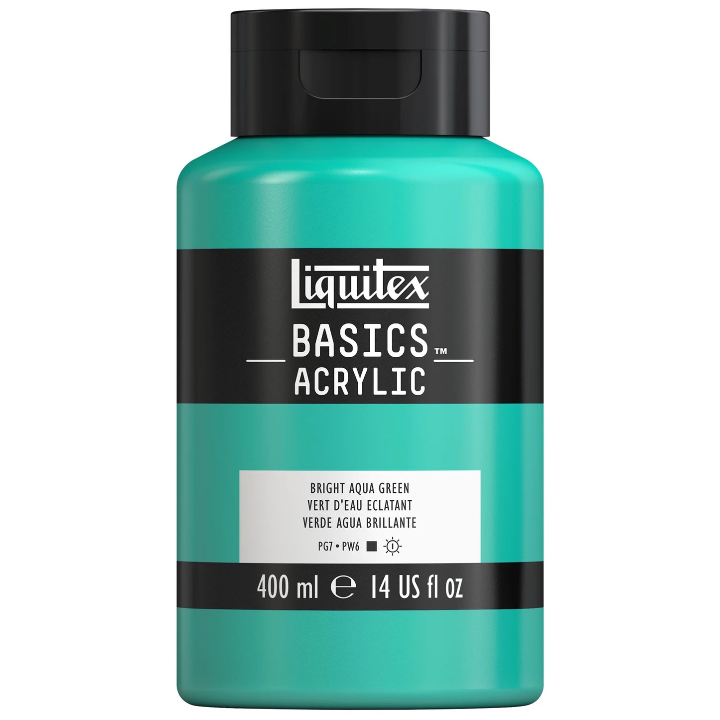 LQX BASICS COLORE ACRILICO FLACONE DA 400 ML VERDE ACQUA LUMINOSO