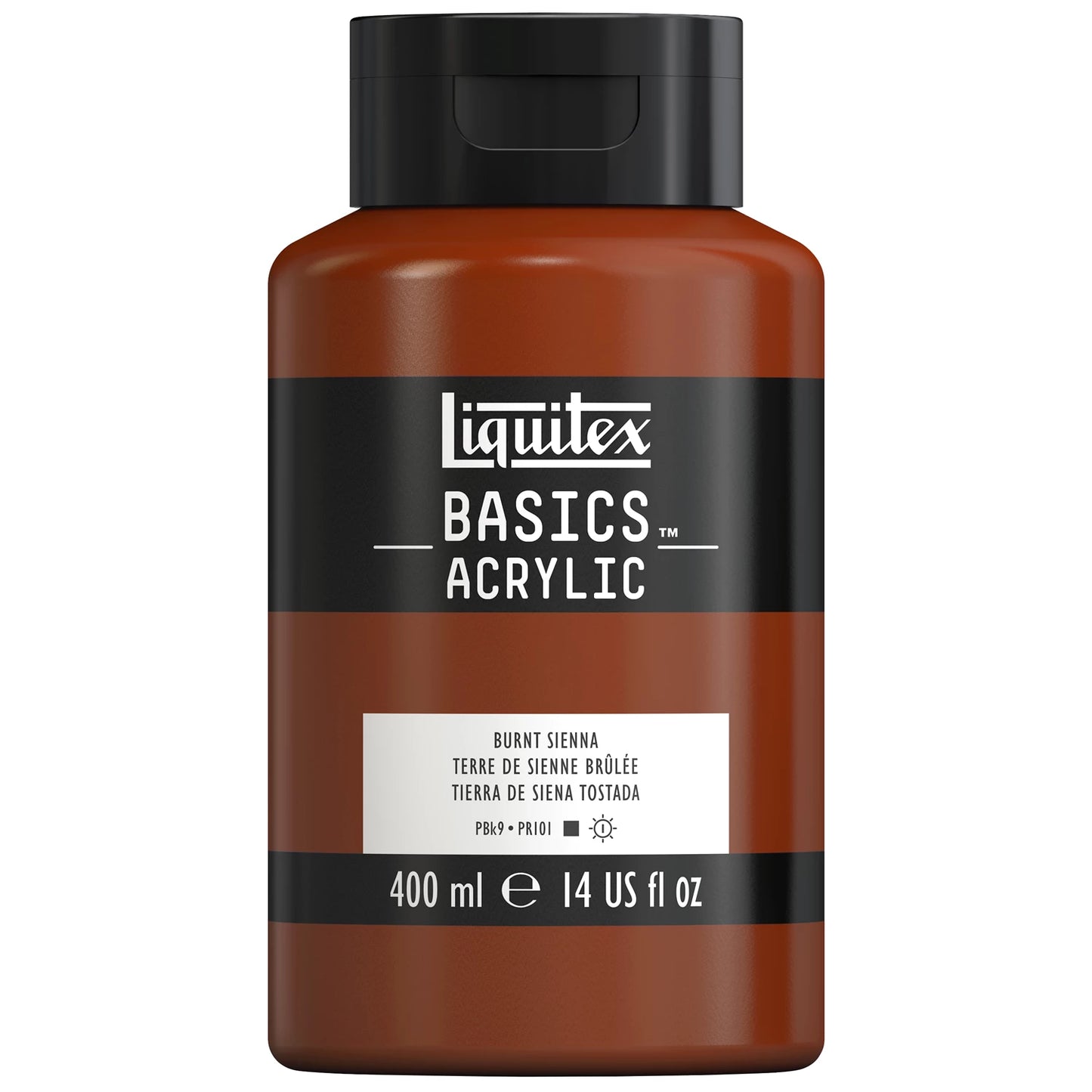LQX BASICS COLORE ACRILICO FLACONE DA 400 ML SIENA BRUCIATA