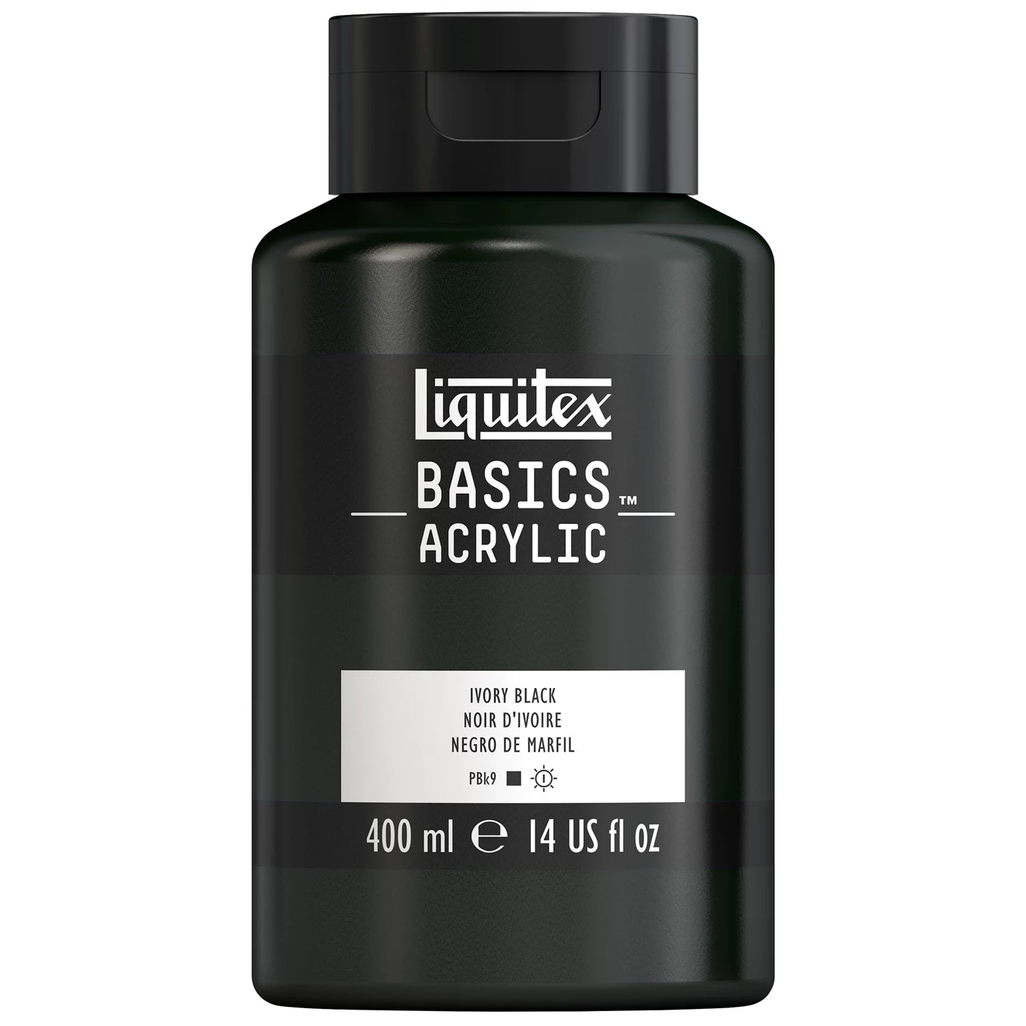 LQX BASICS COLORE ACRILICO FLACONE DA 400 ML NERO AVORIO