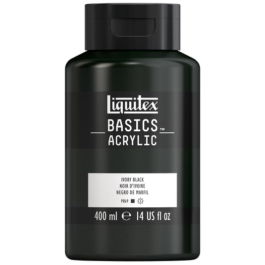 LQX BASICS COLORE ACRILICO FLACONE DA 400 ML NERO AVORIO