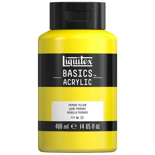 LQX BASICS COLORE ACRILICO FLACONE DA 400 ML GIALLO PRIMARIO