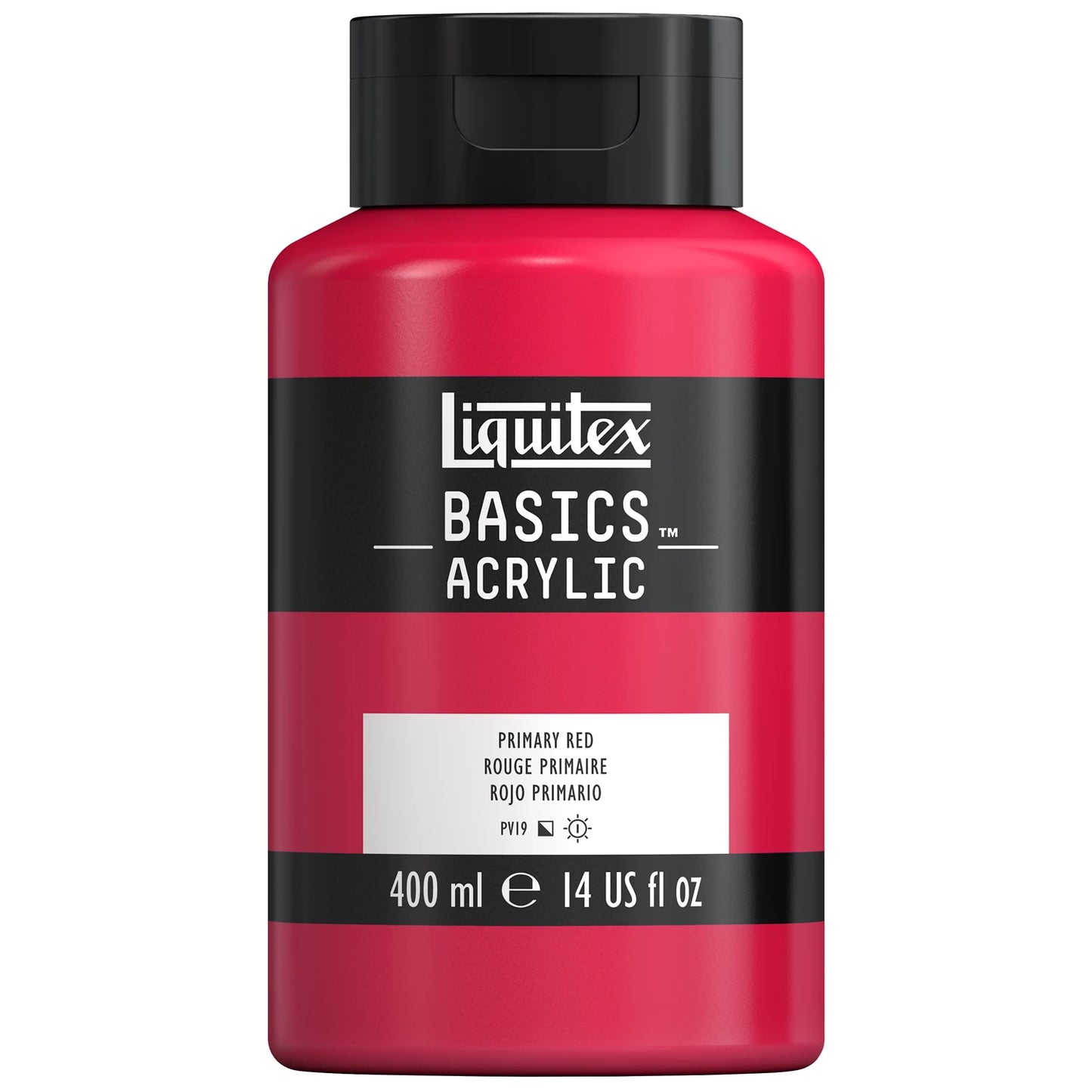 LQX BASICS COLORE ACRILICO FLACONE DA 400 ML ROSSO PRIMARIO