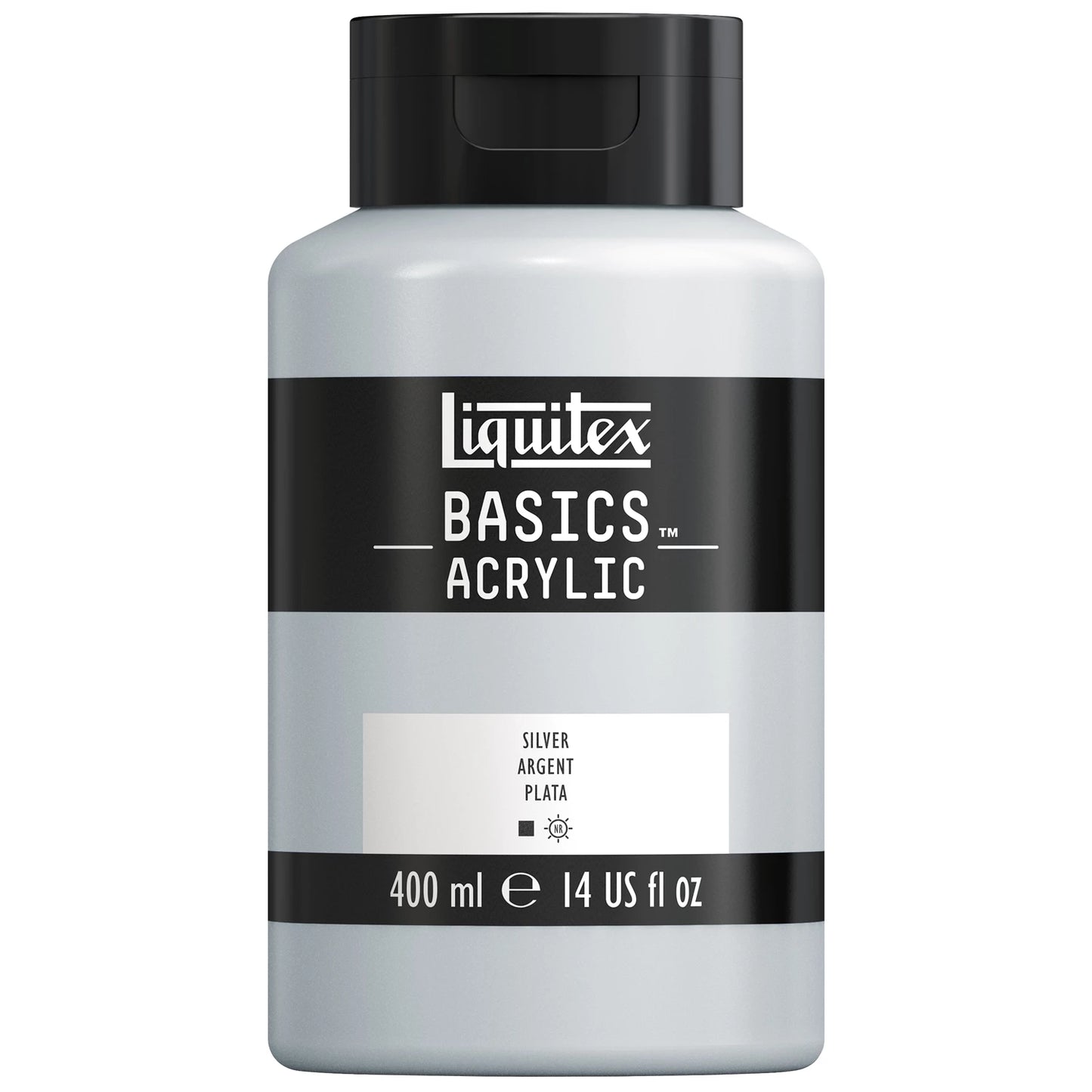 LQX BASICS COLORE ACRILICO FLACONE DA 400 ML ARGENTO