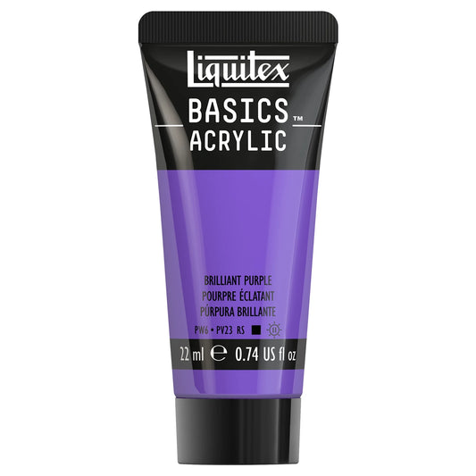 LQX BASICS COLORE ACRILICO TUBO DA 22 ML VIOLA BRILLANTE