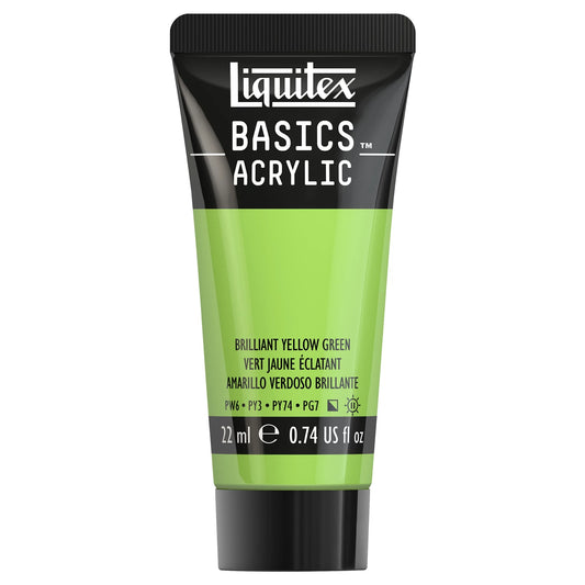 LQX BASICS COLORE ACRILICO TUBO DA 22 ML GIALLO VERDE BRILLANTE