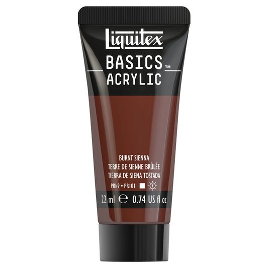 LQX BASICS COLORE ACRILICO TUBO DA 22 ML COLORE SIENA