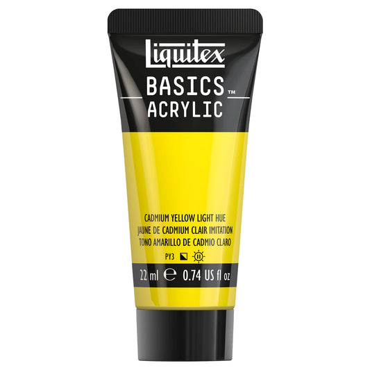 LQX BASICS COLORE ACRILICO TUBO DA 22 ML GIALLO CADMIO COLORE CHIARO