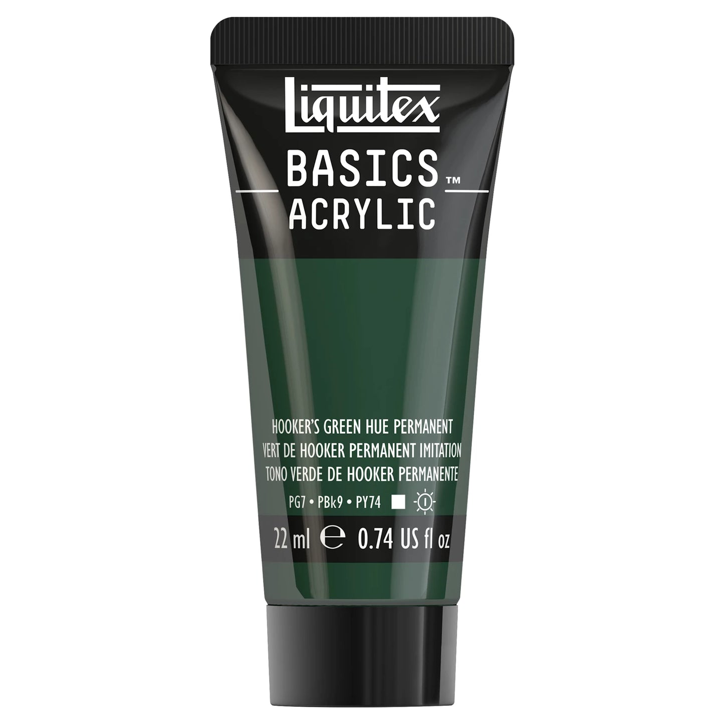 LQX BASICS COLORE ACRILICO TUBO DA 22 ML HOOKERS VERDE PERMANENTE