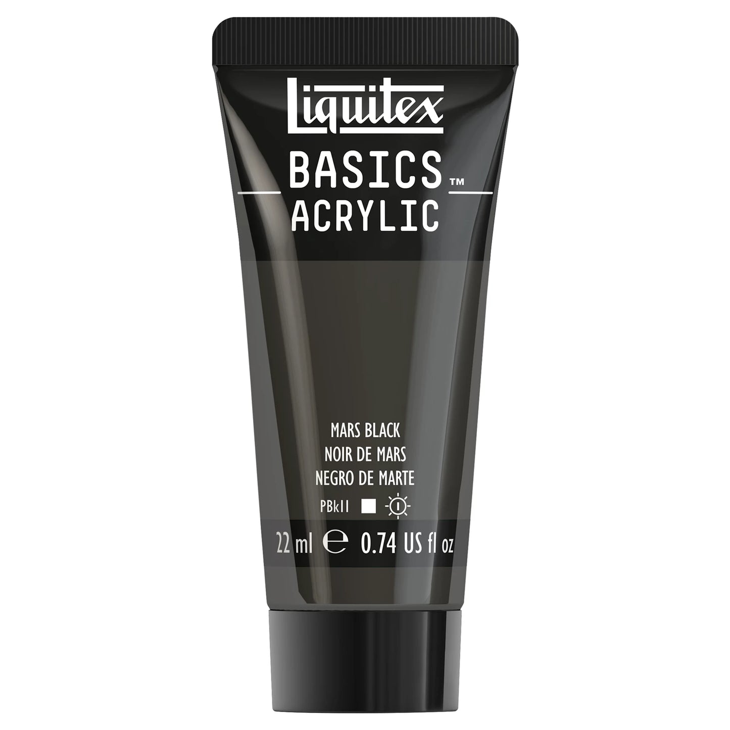 LQX BASICS COLORE ACRILICO TUBO DA 22 ML NERO MARTE