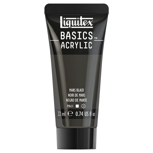LQX BASICS COLORE ACRILICO TUBO DA 22 ML NERO MARTE
