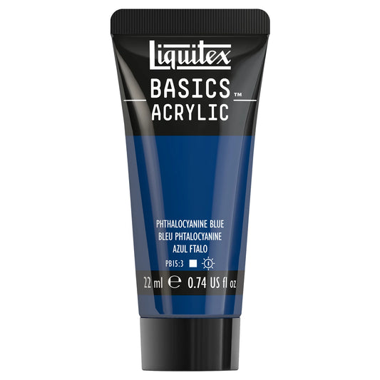 LQX BASICS COLORE ACRILICO TUBO DA 22 ML BLU FTALOCIANB