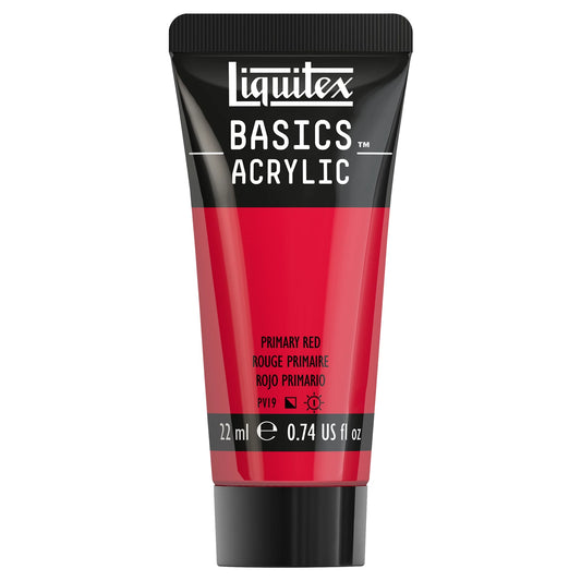 LQX BASICS COLORE ACRILICO TUBO DA 22 ML ROSSO PRIMARIO
