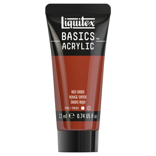 LQX BASICS COLORE ACRILICO TUBO DA 22 ML ROSSO OSSIDO