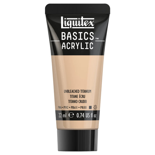 LQX BASICS COLORE ACRILICO TUBO DA 22 ML TITANIO NON SBIANCATO