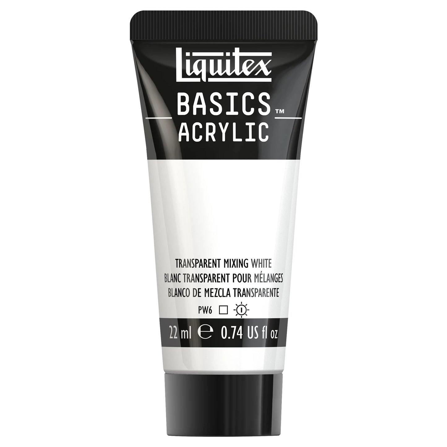 LQX BASICS COLORE ACRILICO TUBO DA 22 ML BIANCO MISTO TRASPARENTE