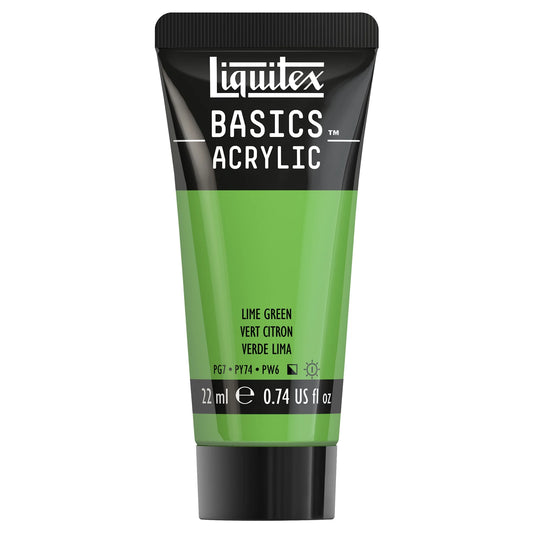 LQX BASICS COLORE ACRILICO TUBO DA 22 ML VERDE LIME