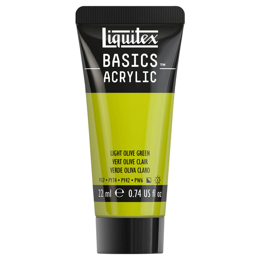 LQX BASICS COLORE ACRILICO TUBO DA 22 ML VERDE OLIVA CHIARO